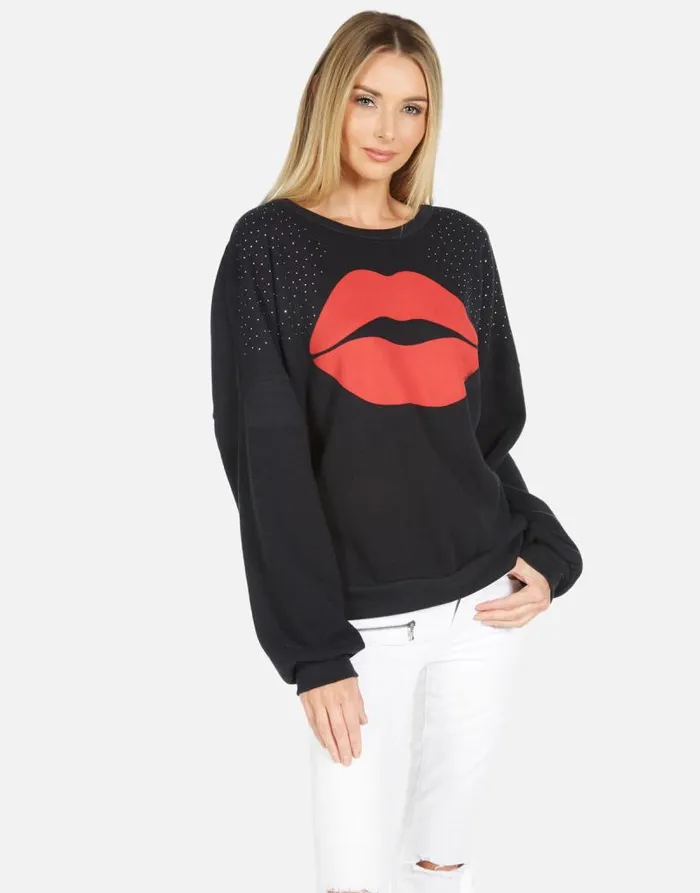 Sierra Red Kiss Black Women Lauren Moshi Long Sleeve