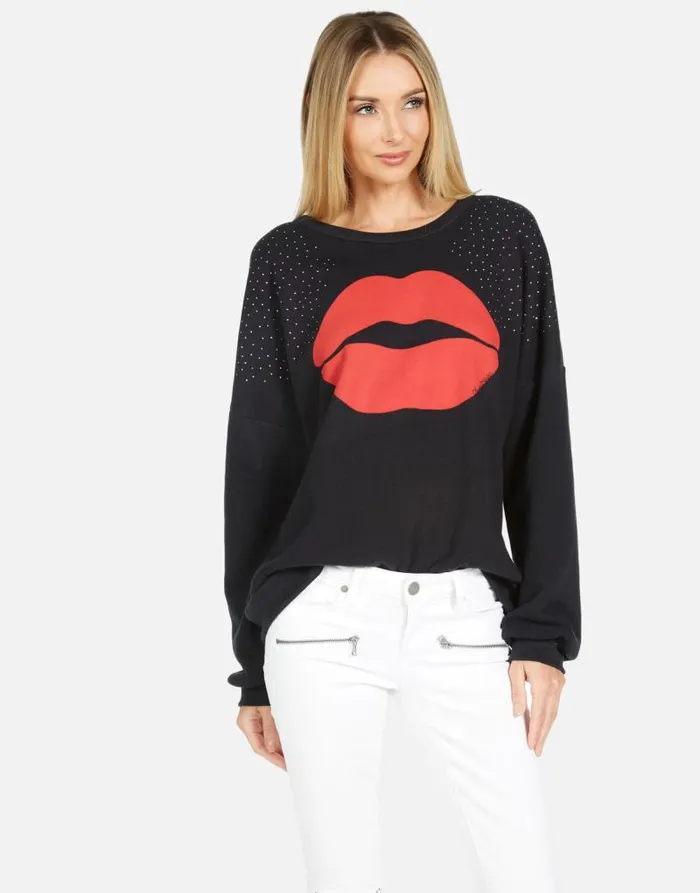 Sierra Red Kiss Black Women Lauren Moshi Long Sleeve