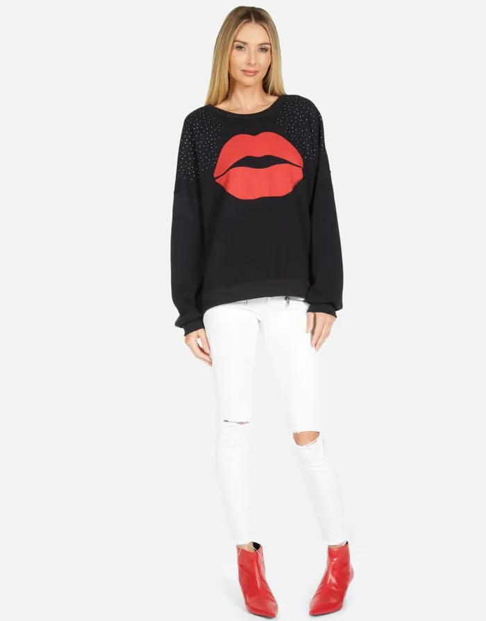 Sierra Red Kiss Black Women Lauren Moshi Long Sleeve