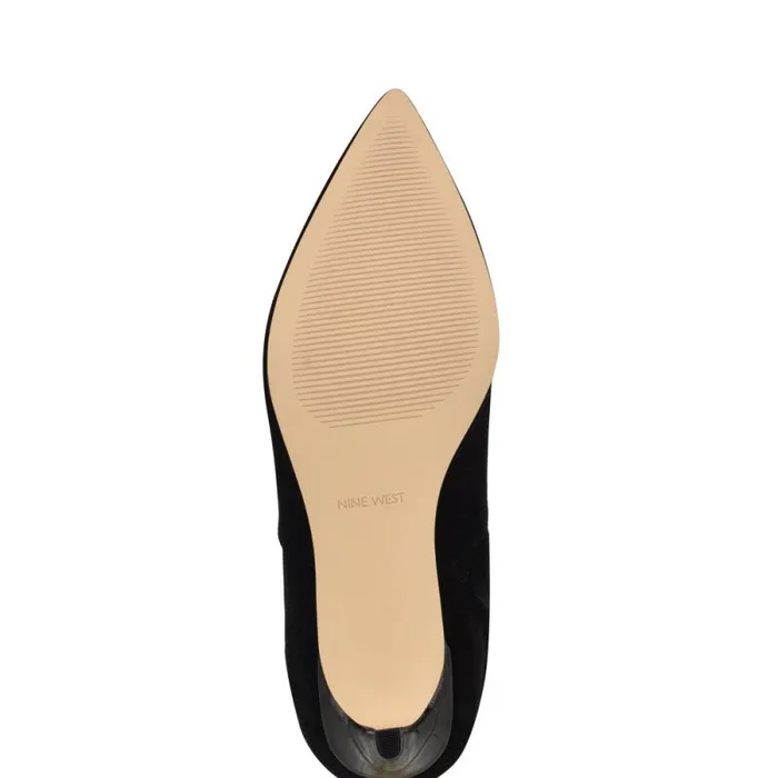 Sirena Heeled Dress Boots Black Suede Women Nine West Heels Sirena Heeled Dress Boots Black Suede Women Nine West Heels