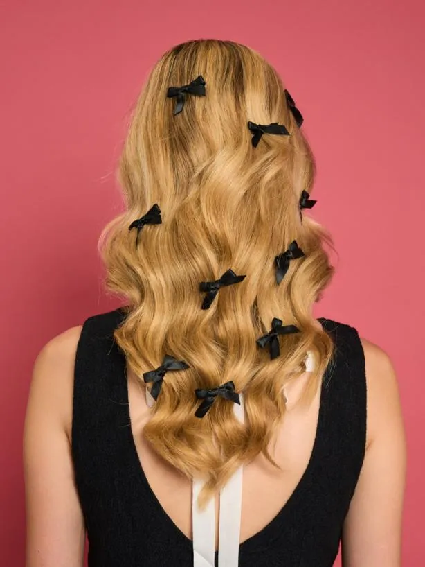 Sister Jane Accessories Womenswear DREAM Serene Mini Hair Clips Coal Black