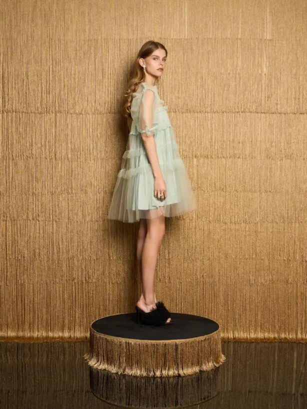 Sister Jane Dresses Womenswear DREAM Studio Tulle Mini Dress Sea Green