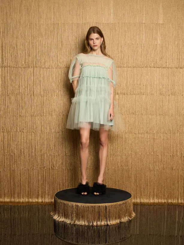 Sister Jane Dresses Womenswear DREAM Studio Tulle Mini Dress Sea Green