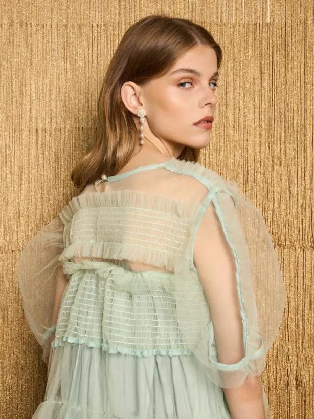 Sister Jane Dresses Womenswear DREAM Studio Tulle Mini Dress Sea Green