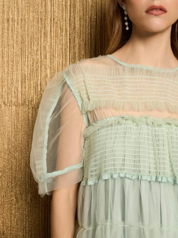 Sister Jane Dresses Womenswear DREAM Studio Tulle Mini Dress Sea Green