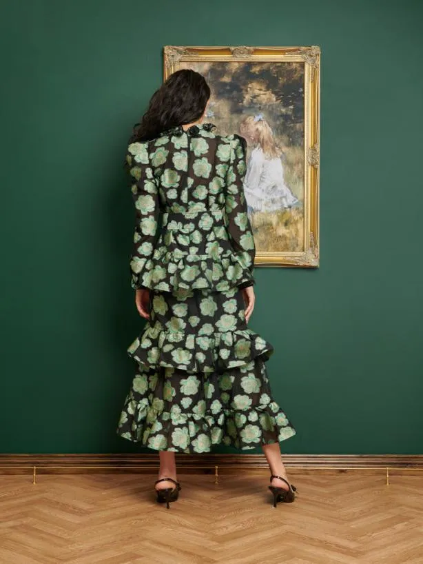 Sister Jane Dresses Womenswear DREAM Wallace Floral Maxi Dress Green Black
