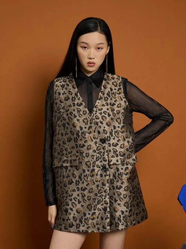 Sister Jane Dresses Womenswear Ghospell Mabel Leopard Mini Dress Leopard
