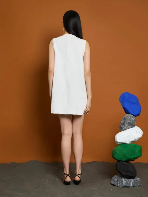 Sister Jane Dresses Womenswear Ghospell Moira Eyelet Mini Dress Pearl White