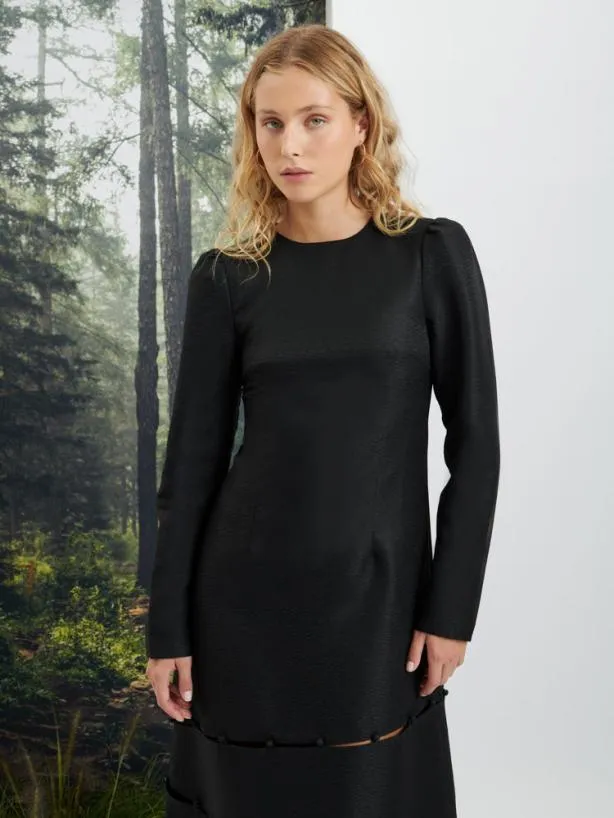 Sister Jane Dresses Womenswear Ghospell Tabitha Button Up Midi Dress Coal Black