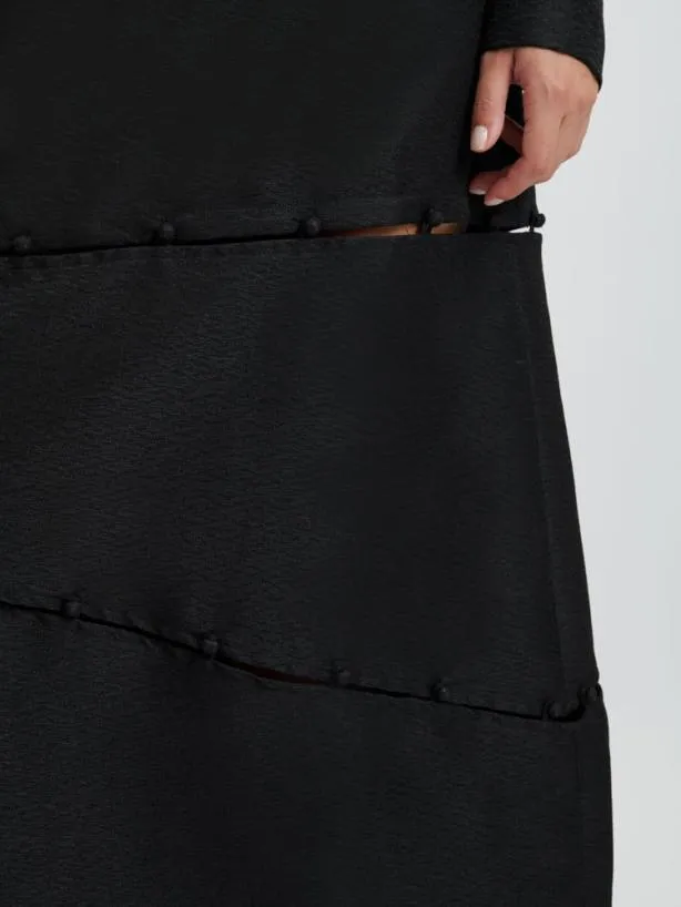 Sister Jane Dresses Womenswear Ghospell Tabitha Button Up Midi Dress Coal Black