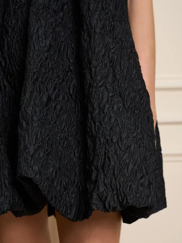Sister Jane Dresses Womenswear Marie Bow Mini Dress Ink Black
