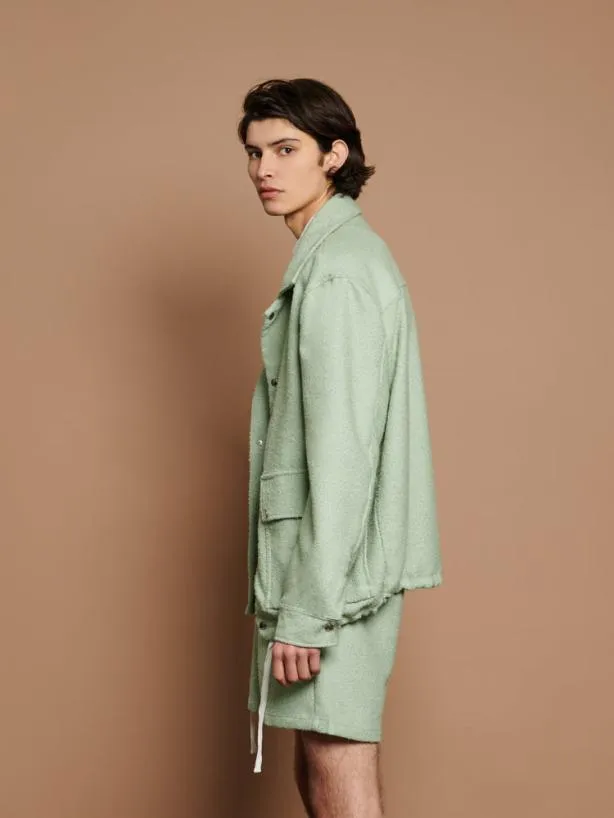 Sister Jane Jackets Menswear Wes Wool Jacket Sage Green