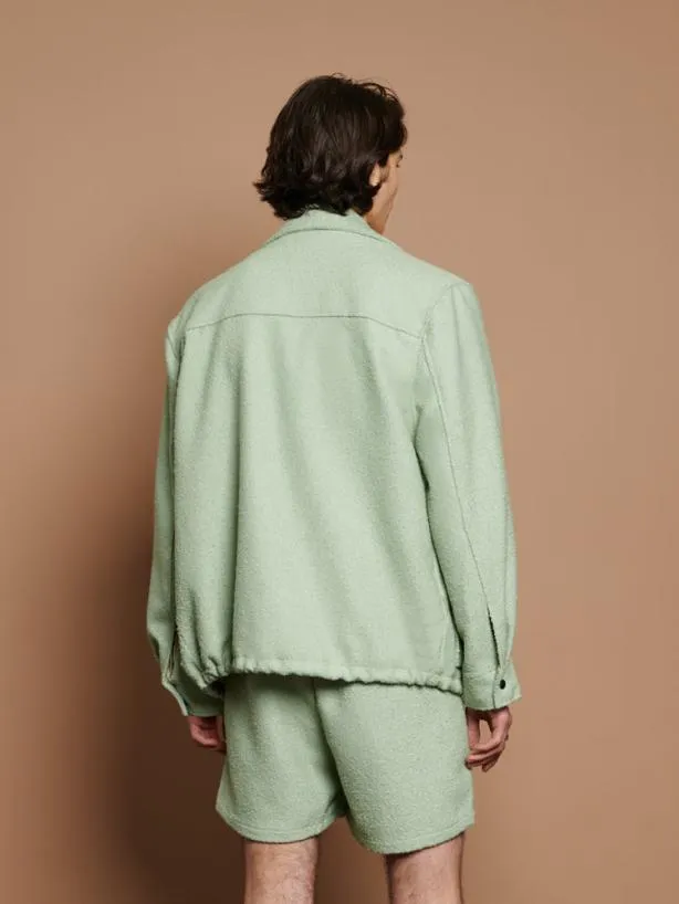 Sister Jane Jackets Menswear Wes Wool Jacket Sage Green