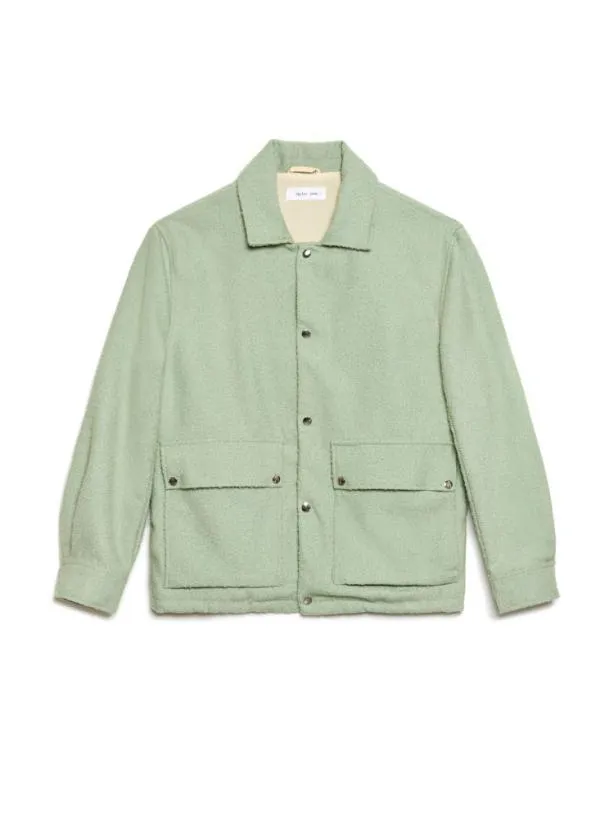 Sister Jane Jackets Menswear Wes Wool Jacket Sage Green