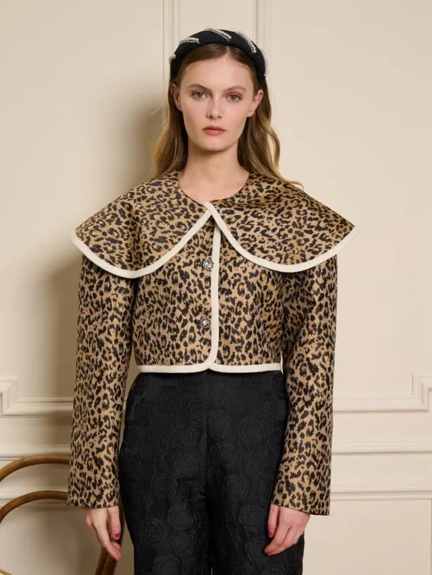 Sister Jane Jackets Womenswear Leonie Jacquard Jacket Leopard