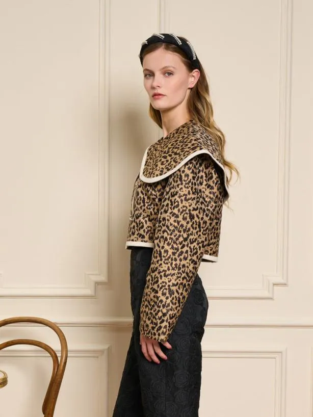 Sister Jane Jackets Womenswear Leonie Jacquard Jacket Leopard