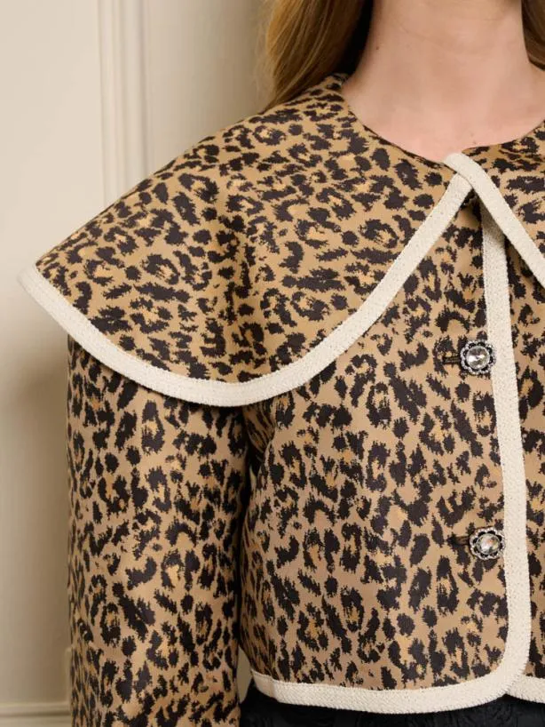 Sister Jane Jackets Womenswear Leonie Jacquard Jacket Leopard