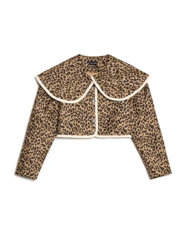 Sister Jane Jackets Womenswear Leonie Jacquard Jacket Leopard