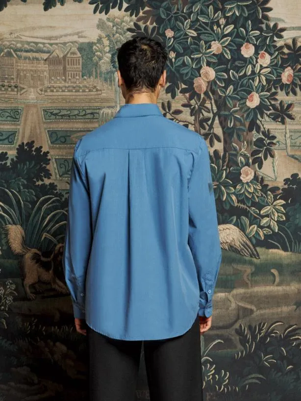 Sister Jane Shirts Menswear Penny Flower Shirt Peacock Blue