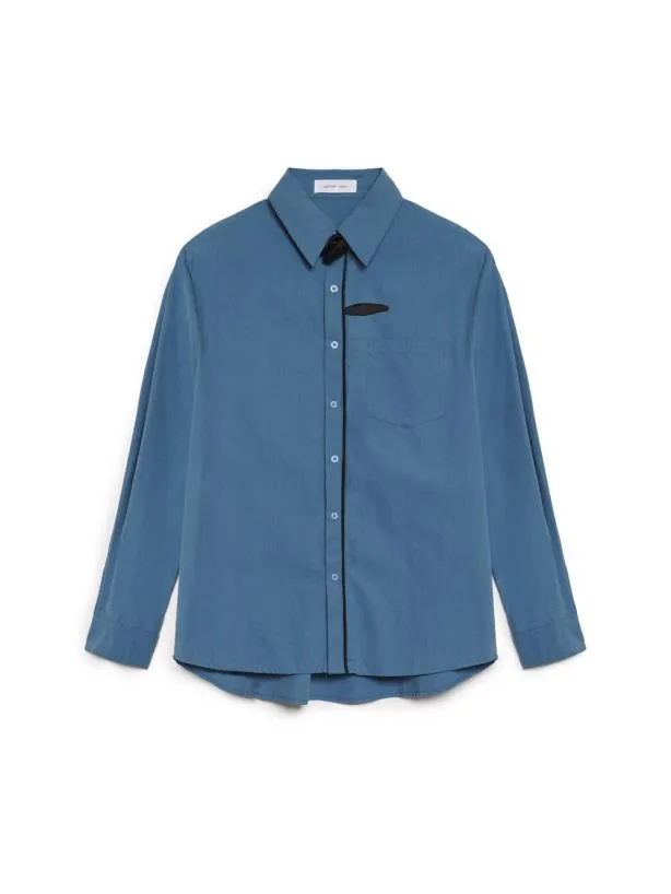 Sister Jane Shirts Menswear Penny Flower Shirt Peacock Blue