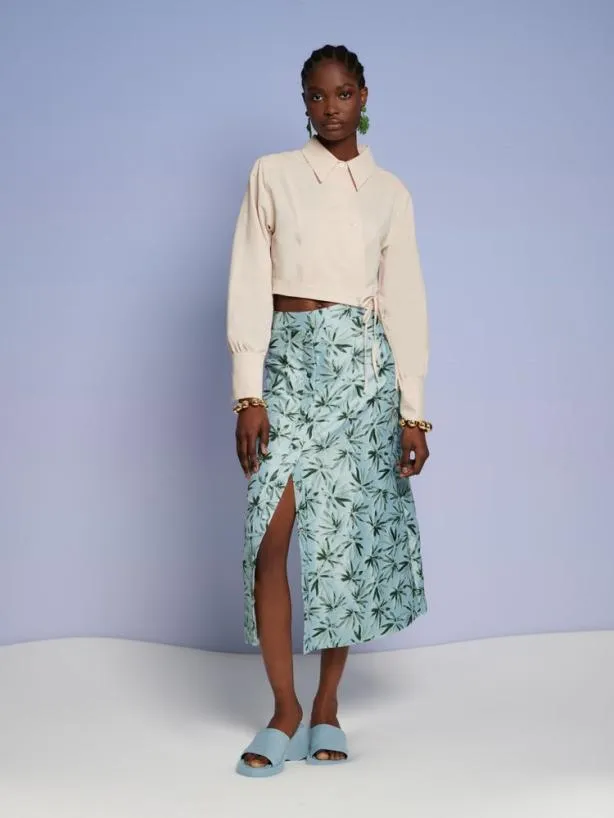 Sister Jane Tops Womenswear Ghospell Hester Wrap Top Champagne Cream