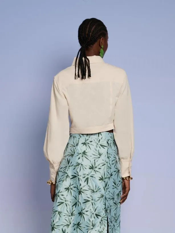 Sister Jane Tops Womenswear Ghospell Hester Wrap Top Champagne Cream