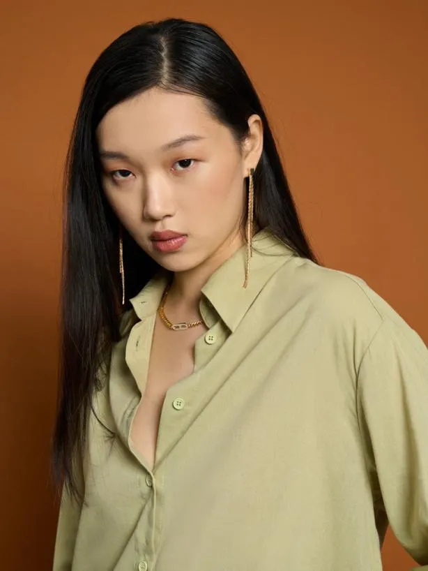 Sister Jane Tops Womenswear Ghospell Sloan Oversized Shirt Sage Green