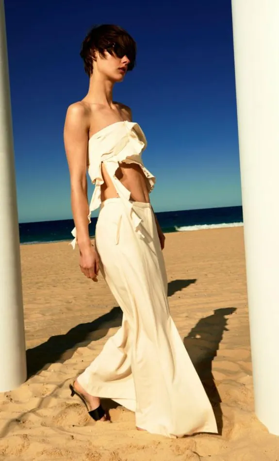 Skirts Shop Bec Bridge Coastliner Maxi Skirt Cream