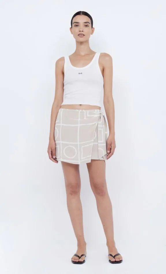 Skirts Shop Bec Bridge Salma Wrap Mini Skirt Checkers