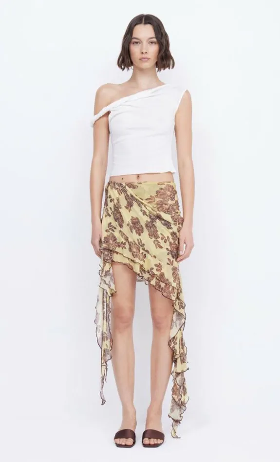 Sleeveless Shop Bec Bridge Akacia Twist Top Ivory