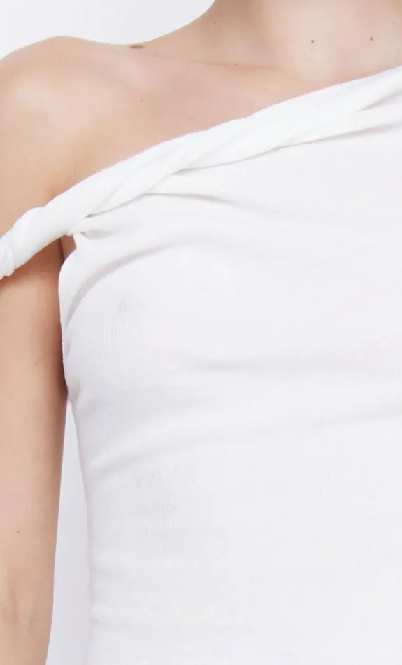 Sleeveless Shop Bec Bridge Akacia Twist Top Ivory