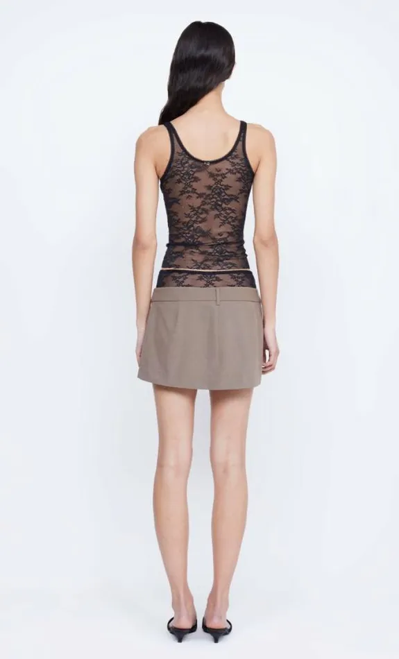 Sleeveless Shop Bec Bridge Avenida Lace Tank Top Black