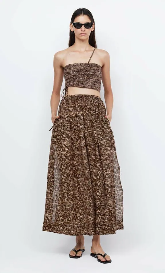 Sleeveless Shop Bec Bridge Capri Asym Crop Top Bella Donna