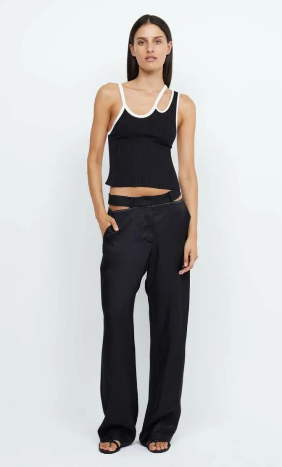 Sleeveless Shop Bec Bridge Hari Backless Top Blackivory