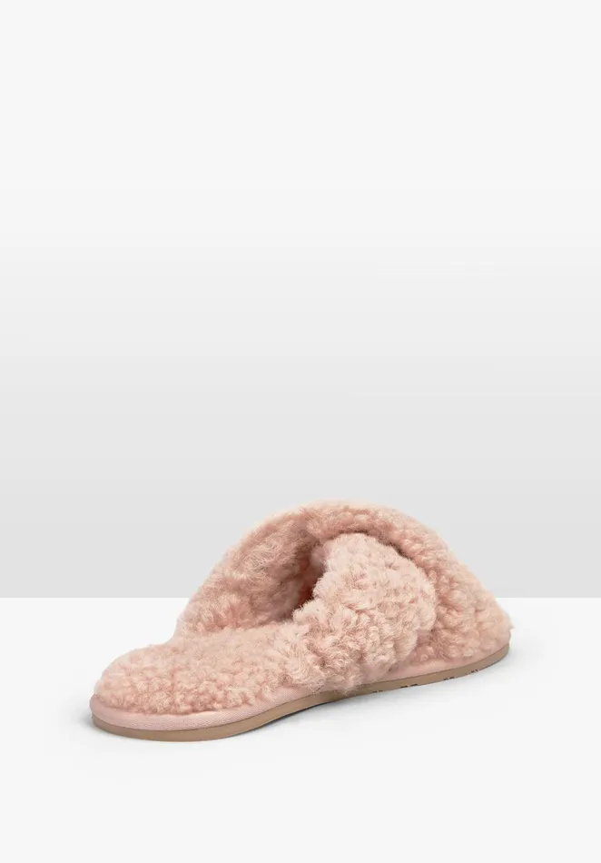 Slippers Women Hush Amble Teddy Slippers Blush Pink