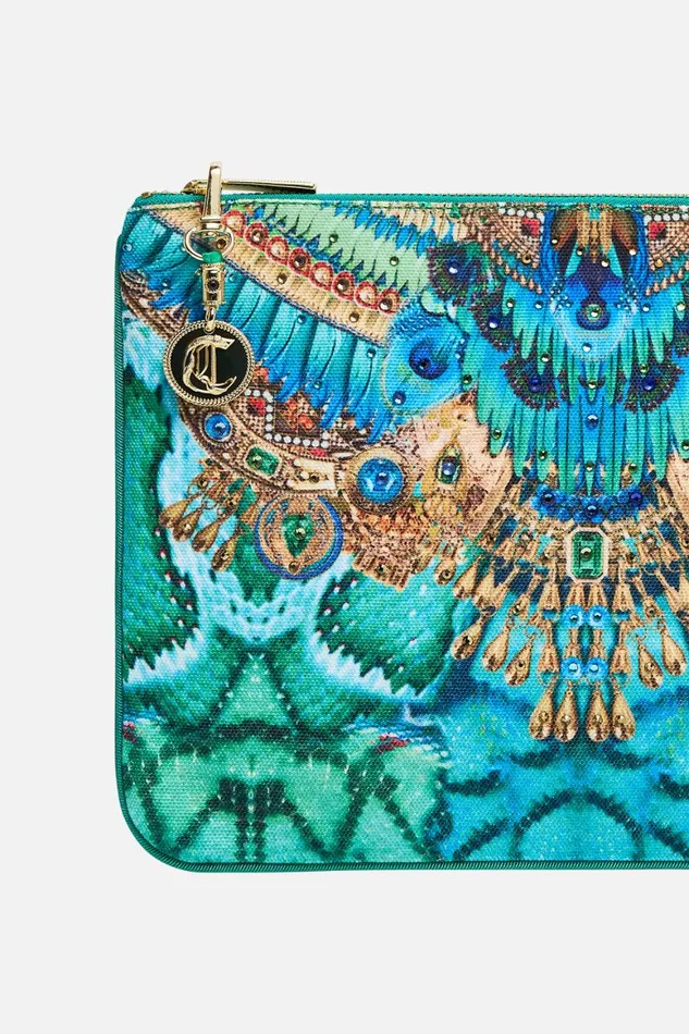 SMALL CANVAS CLUTCH LAND OF WONDER Land Of Wonder WomensMens Camilla Bags