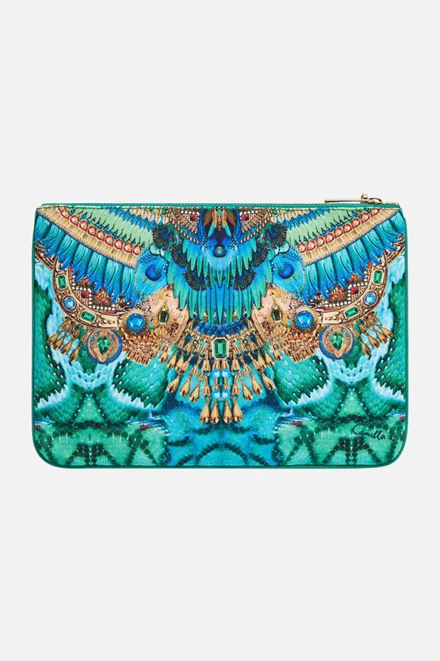 SMALL CANVAS CLUTCH LAND OF WONDER Land Of Wonder WomensMens Camilla Bags