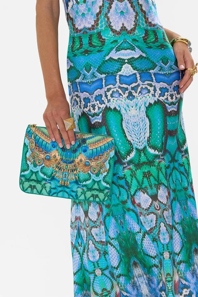 SMALL CANVAS CLUTCH LAND OF WONDER Land Of Wonder WomensMens Camilla Bags