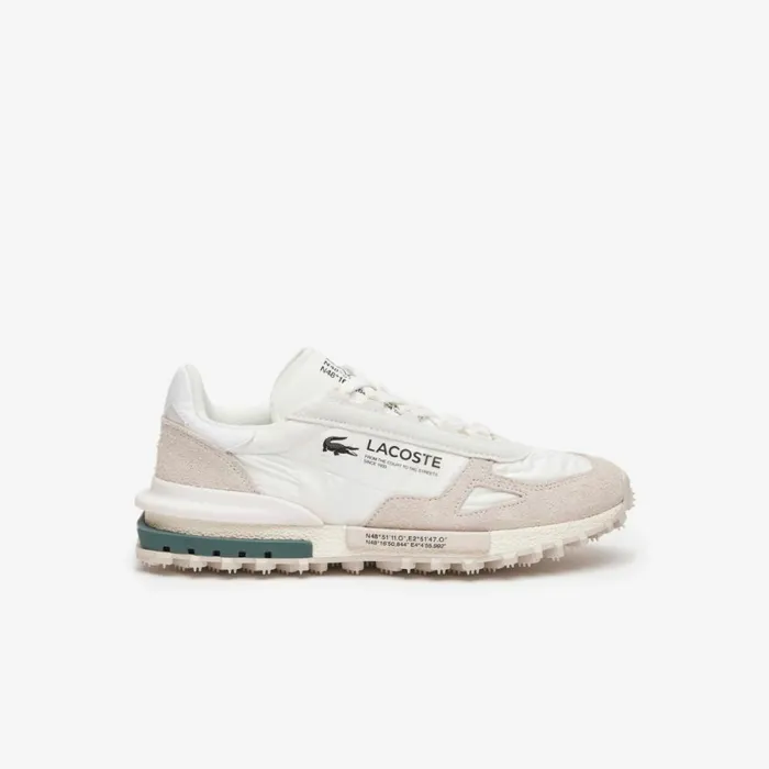 Sneakers Men Lacoste Men039s Elite Active Branded Sneakers Whitedark Green 1r5