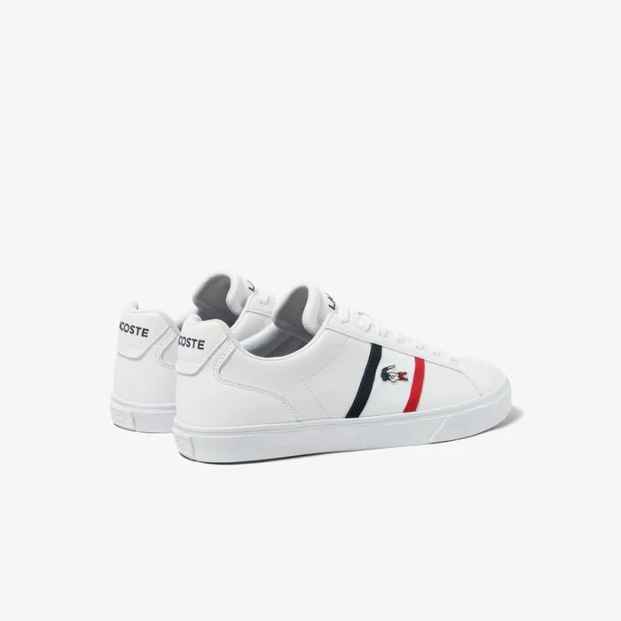 Sneakers Men Lacoste Men039s Lerond Pro Leather Multicolor Sneakers Whtnvyred 407