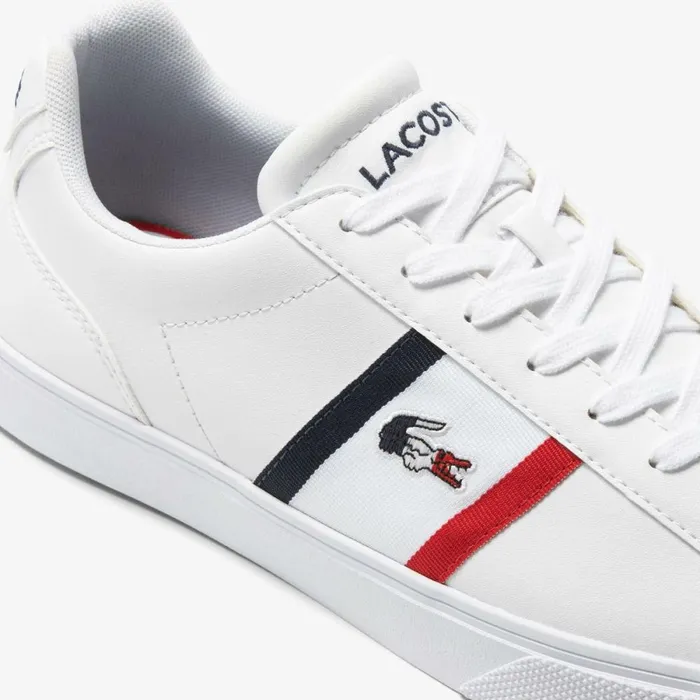 Sneakers Men Lacoste Men039s Lerond Pro Leather Multicolor Sneakers Whtnvyred 407