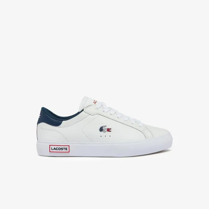 Sneakers Women Lacoste Women039s Powercourt Leather Multicolor Sneakers Whtnvyred 407