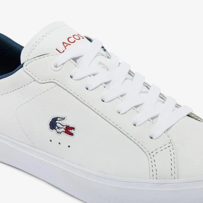 Sneakers Women Lacoste Women039s Powercourt Leather Multicolor Sneakers Whtnvyred 407