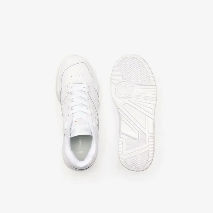 Sneakers Women Lacoste Womens Lineshot Signature Heel Leather Sneakers Whitewhite 21g