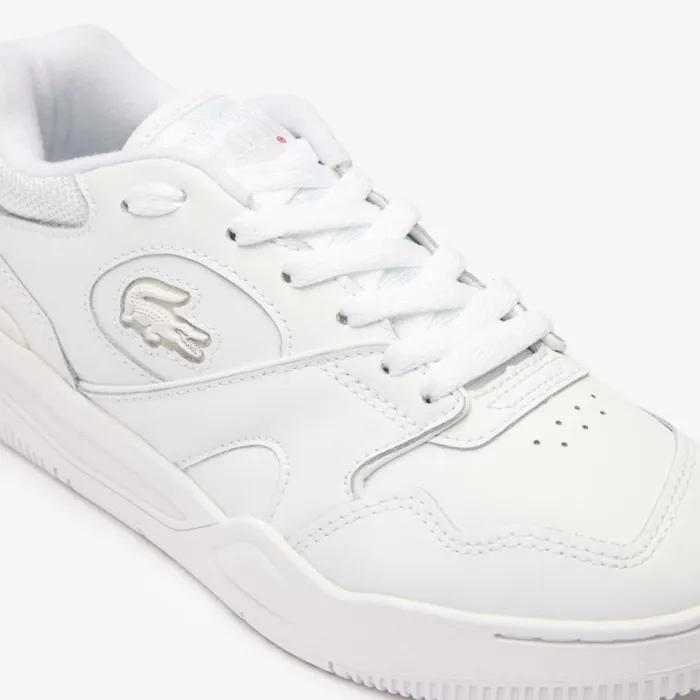 Sneakers Women Lacoste Womens Lineshot Signature Heel Leather Sneakers Whitewhite 21g