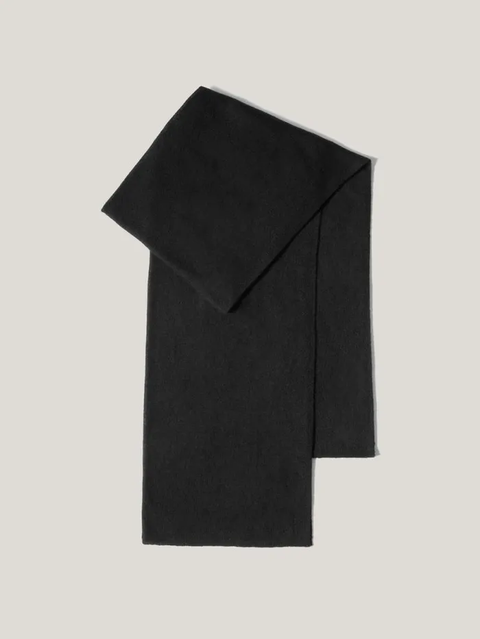 Soft Gauzy Knit Scarf Black Women Jigsaw Ponchos and Scarves