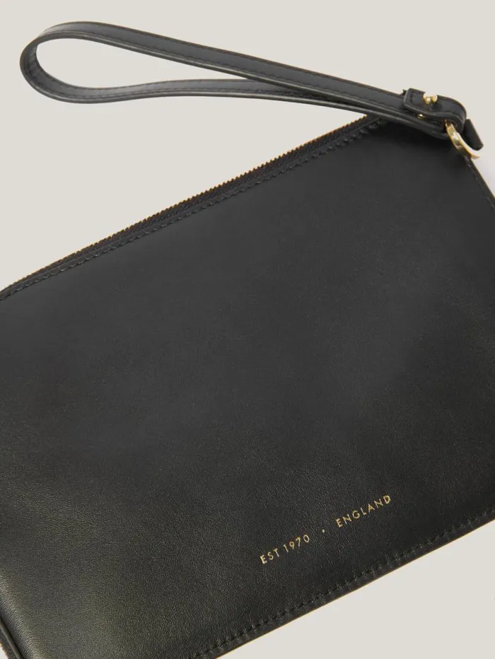 Sophia Calf Hair Pouch Black Women Jigsaw Party