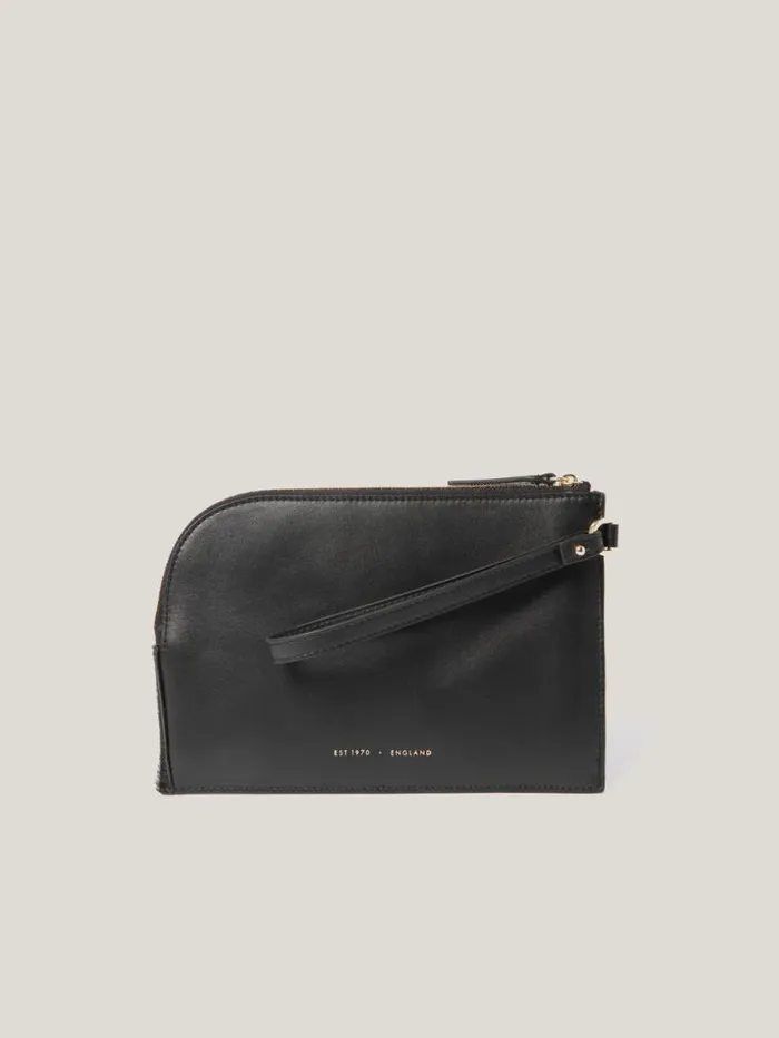 Sophia Calf Hair Pouch Black Women Jigsaw Party