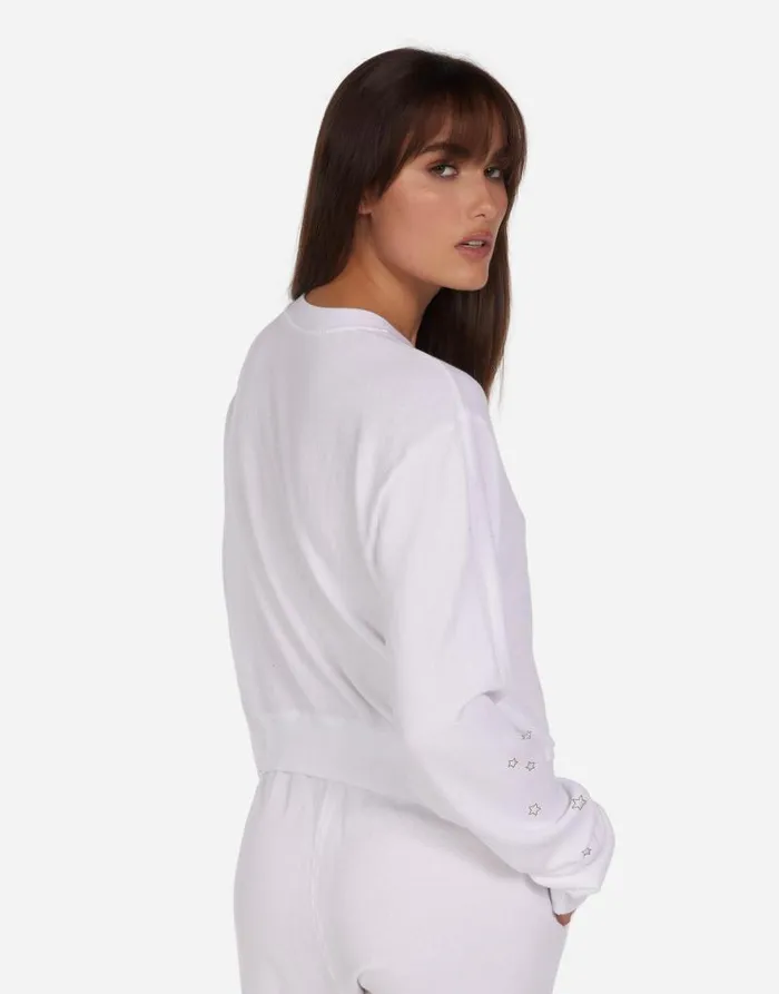 Spalding Mushroom Peace White Women Lauren Moshi Long Sleeve