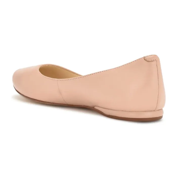 Speakup Almond Toe Flats Light Natural Leather Women Nine West Flats Speakup Almond Toe Flats Light Natural Leather Women Nine West Flats